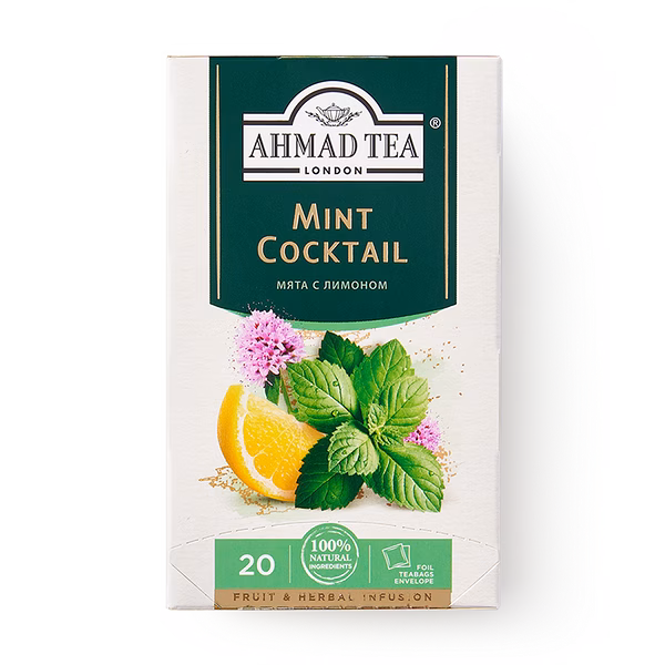 Чай травяной Mint Cocktail Ahmad Tea мята с лимоном в пакетиках