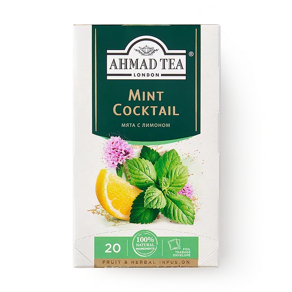 Чай травяной Mint Cocktail Ahmad Tea мята с лимоном в пакетиках