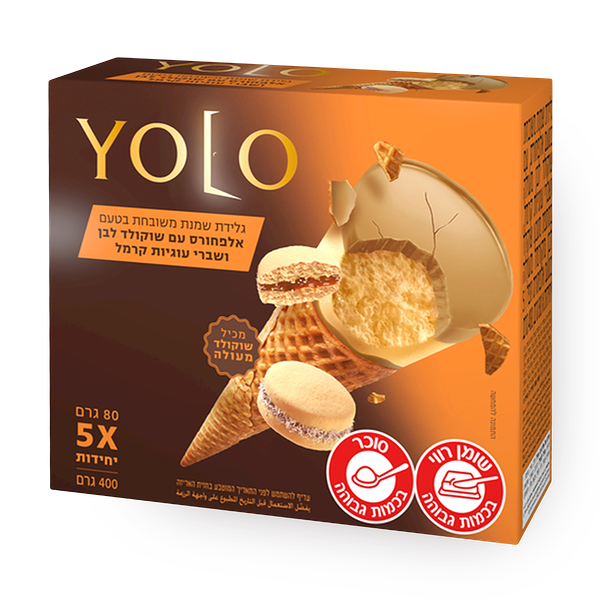 YOLO Alfajores flavored ice cream pack