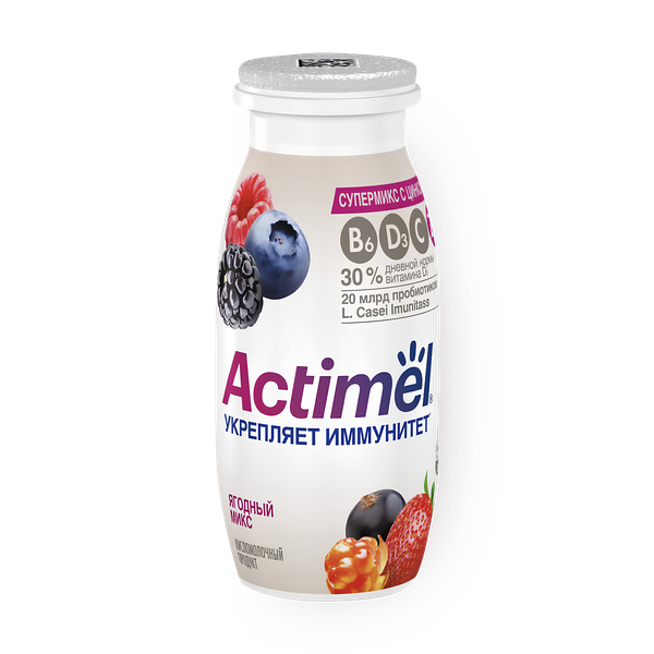 Напиток функциональный Actimel ягодный микс