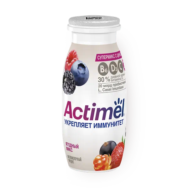 Напиток функциональный Actimel ягодный микс