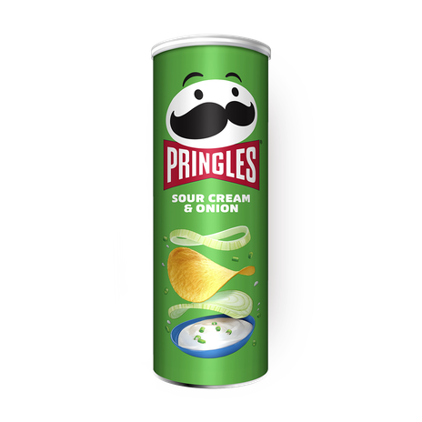 Чипсы Pringles со вкусом сметаны и лука