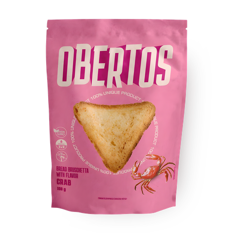 Гренки пшеничные Obertos Краб