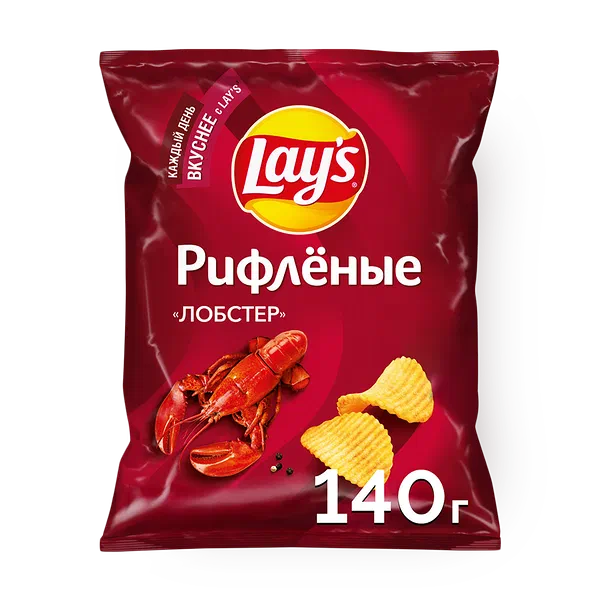 Чипсы Lay's Лобстер рифлёные