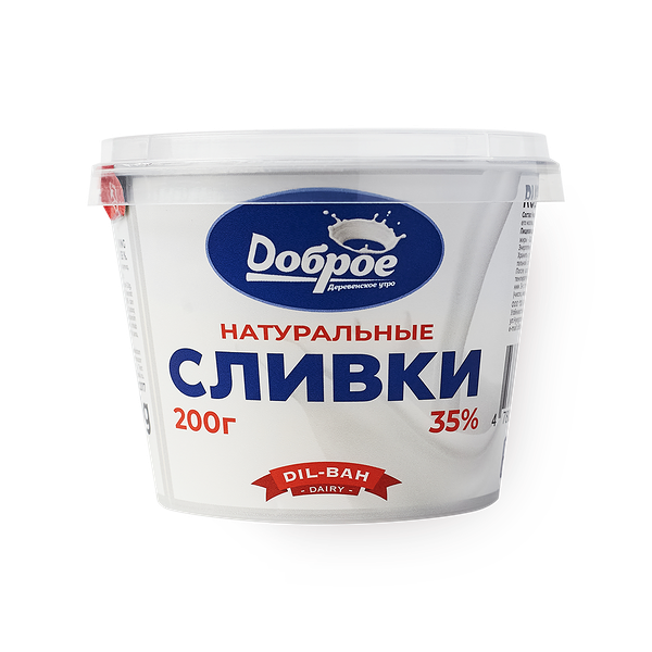 Каймак сливки 35% «Доброе деревенское утро»