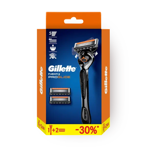 Бритва Gillette Fusion 5 ProGlide + 2 кассеты