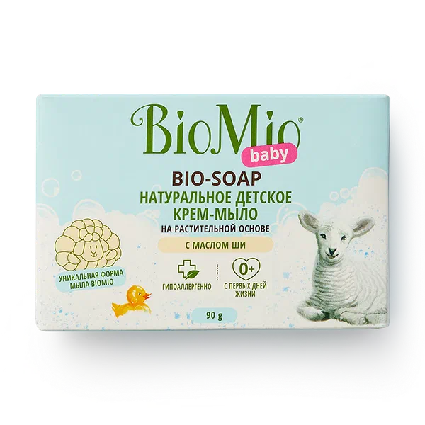 Крем-мыло натуральное детское BioMio baby с маслом ши