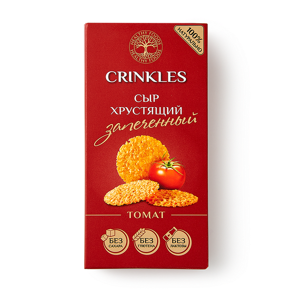 Сыр запечён­ный хрустя­щий Crinkles томат