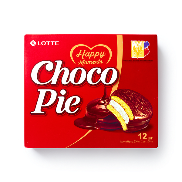 Печенье Lotte Choco Pie в глазу­ри