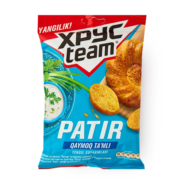 Сухарики «Патир» воздушные со вкусом каймака