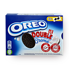 Oreo cookies with double vanilla cream