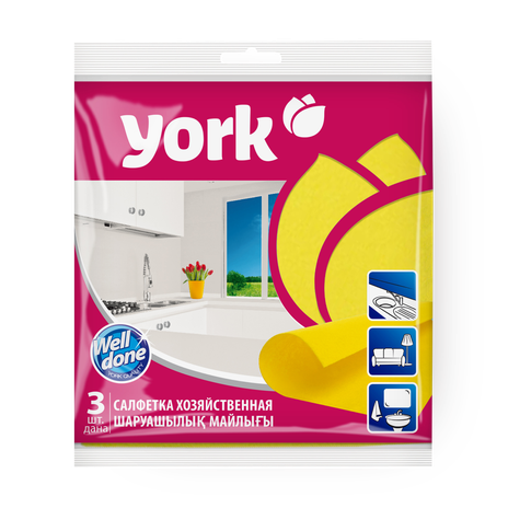 Салфетка универсальная York вискоза 35 х 35 см