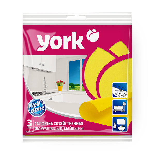 Салфетка универсальная York вискоза 35 х 35 см