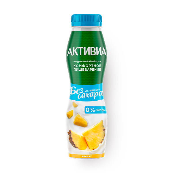 Йогурт питьевой Activia Light ананас