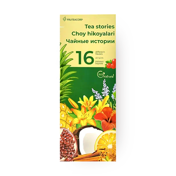 Набор чая фруктовый Fruteabar Чайные истории 16 вкусов