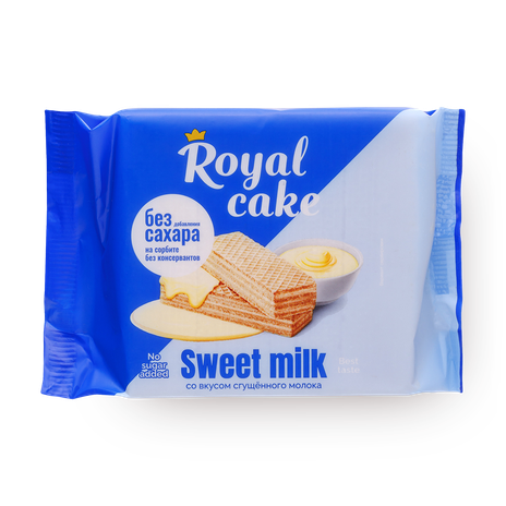 Вафли Rex Royal Сake сгущёное молоко на сорбите