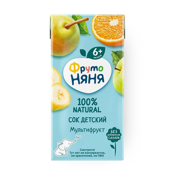 Сок «ФрутоНяня» мультифрукт с 6 месяцев
