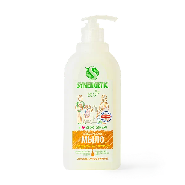 Жидкое мыло Synergetic Миндальное молочко