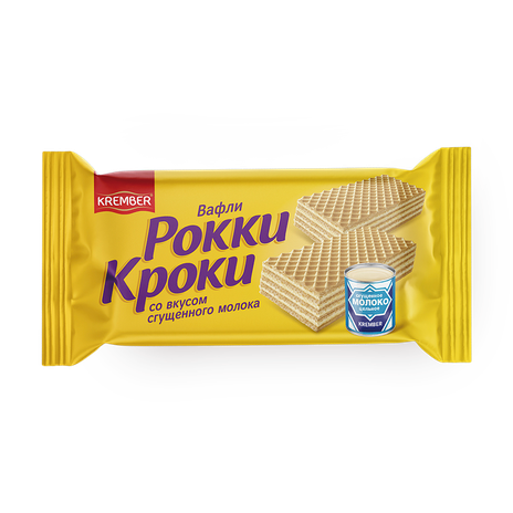 Вафли «Рокки Кроки» со вкусом сгущённого молока