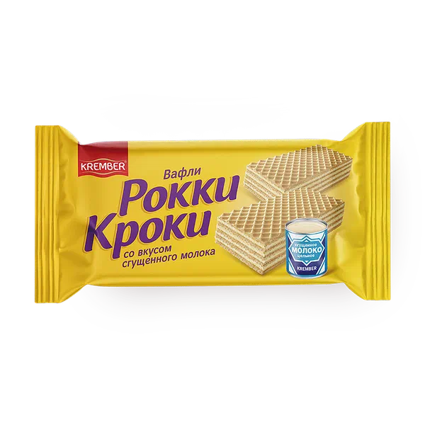 Вафли «Рокки Кроки» со вкусом сгущённого молока