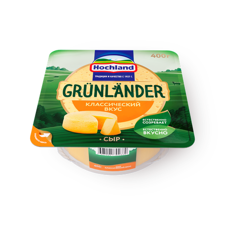 Сыр полутвёрдый Grünländer Hochland 50%