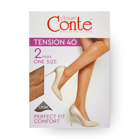 Гольфы женские Conte Elegant Tension 40 Den размер 23-25 цвет Bronz