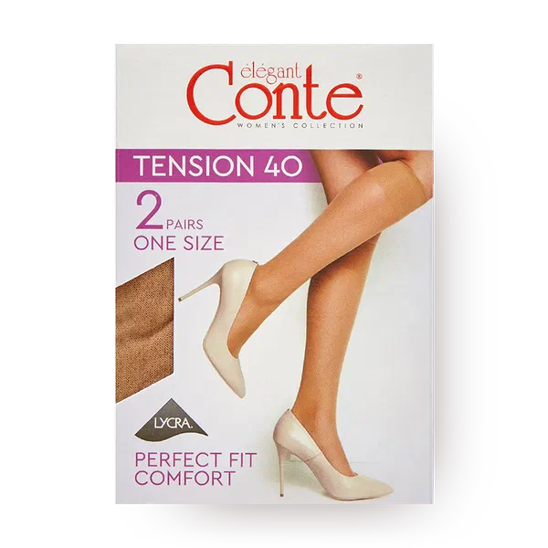 Гольфы женские Conte Elegant Tension 40 Den размер 23-25 цвет Bronz