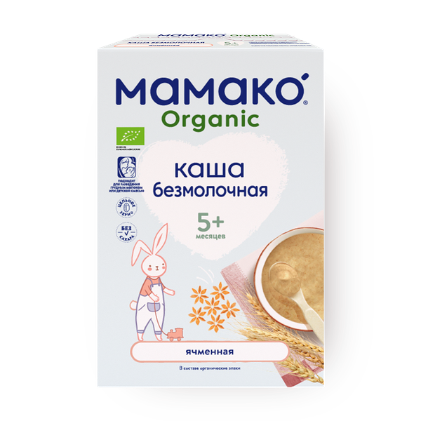 Каша безмолочная ячменная «Мамако» Organic c 5 месяцев