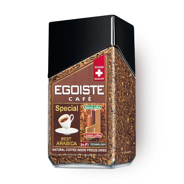 Кофе растворимый Egoiste Special с добавлением молотого