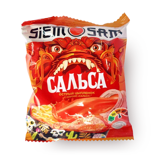 Лапша Siem Sam Острый цыплёнок с соусом сальса