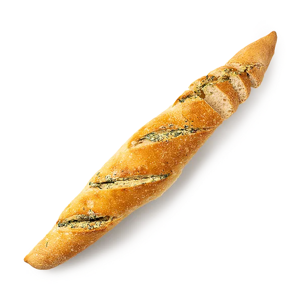 Багет французский с чесноком и зеленью