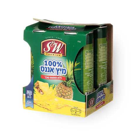 S&W מיץ אננס 100%