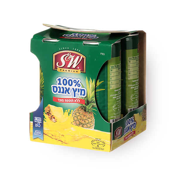 S&W מיץ אננס 100%