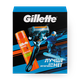 Набор подарочный Gillette гель для бритья Fusion и бритва
