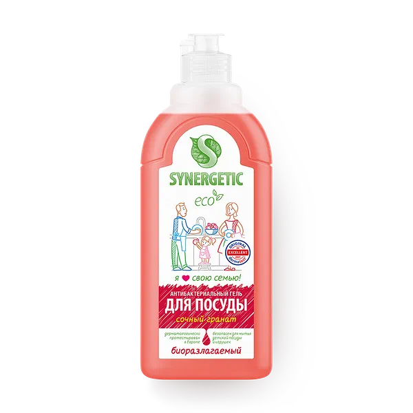Гель для мытья посуды Synergetic Сочный лимон