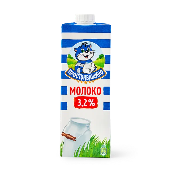 Молоко 3,2% «Простоквашино»