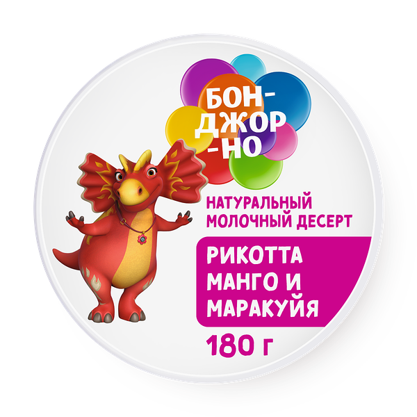 Сыр Рикотта «Бонджорно» с манго и маракуйей