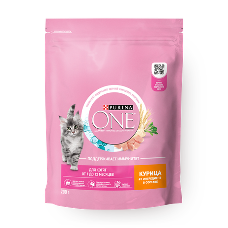 Сухой корм для котят Purina One с курицей и цельными злаками