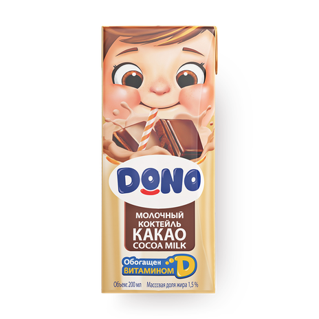 Коктейль молочный Dono со вкусом какао