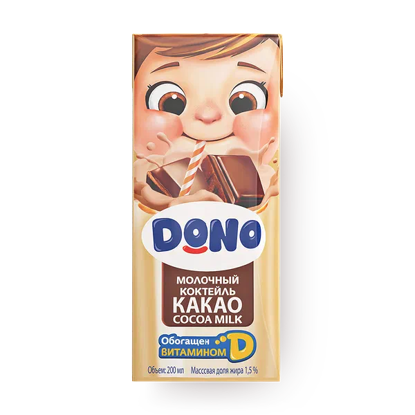 Коктейль молочный Dono со вкусом какао