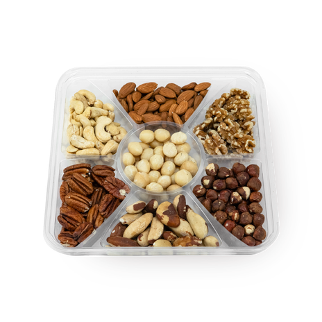 Natural nuts tray