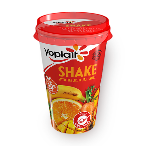 Yoplait SHAKE with banana, mango, orange, carrot & chia seeds