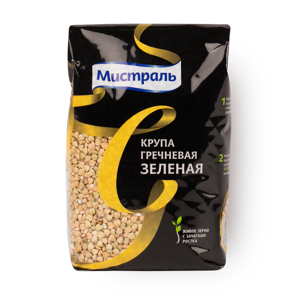 Крупа гречневая зелёная «Мистраль»