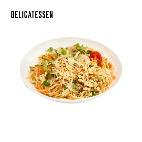 Delicatessen Asian spicy noodle salad