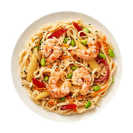 Лапша с креветками и овощами в соусе том ям «Из Лавки», 270 г — купить ...