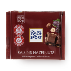 Ritter Sport Milk chocolate with raisins and nuts