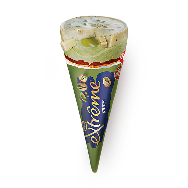 Extreme Pistachio ice cream cone