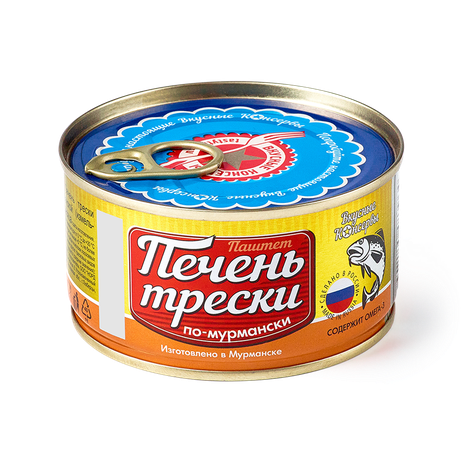 Печень трески По-мурмански «Вкусные консервы», 185 г — купить с ...