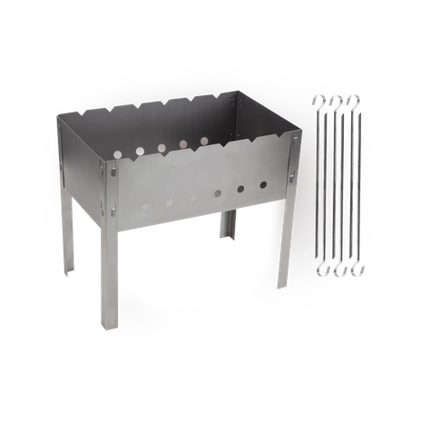Мангал сборный с 6 шампурами «Дача» 40 x 24 см