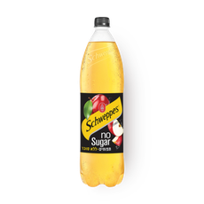Schweppes carbonated no sugar apple